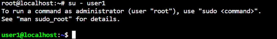 Connexion user1