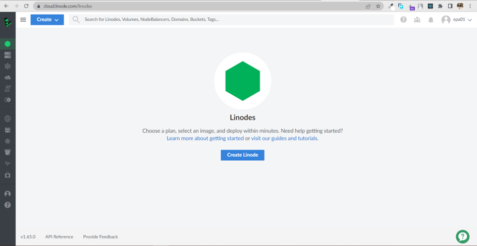 Linode Manager utilisateur
