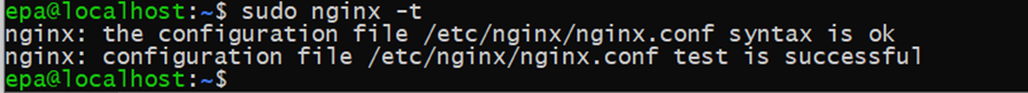 Nginx installé