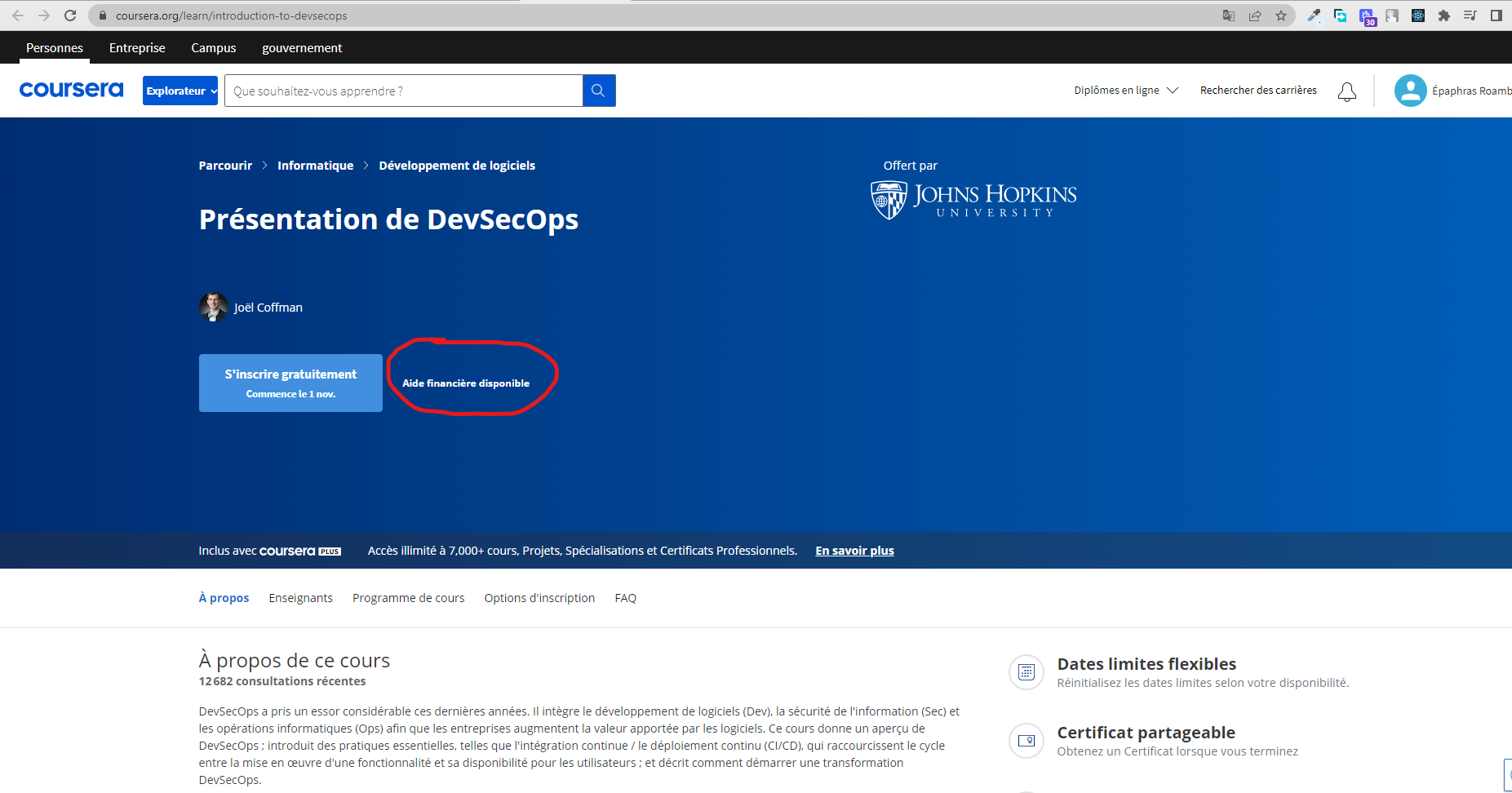 Demande aide financement