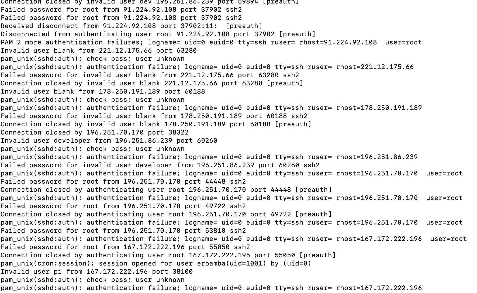 SSH Logs