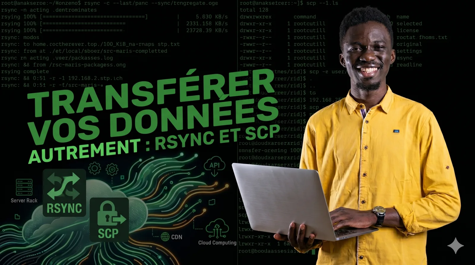 Transférer vos données autrement : RSYNC et SCP