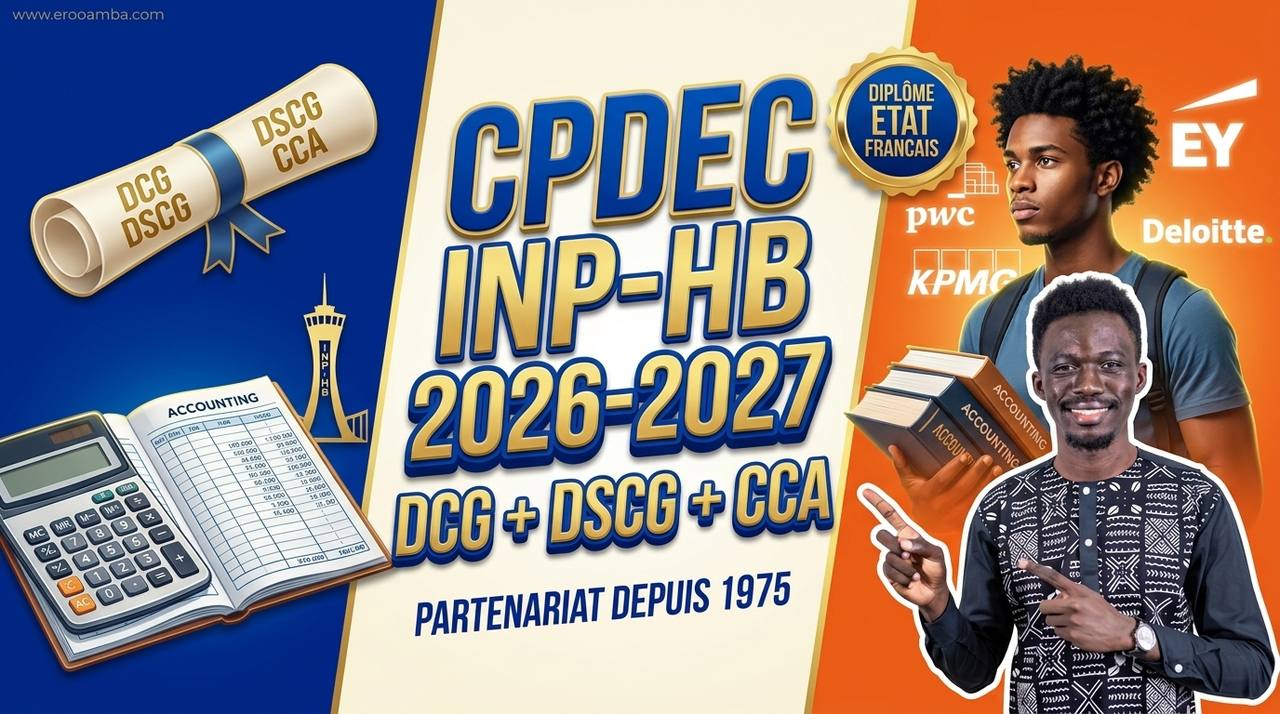 CPDEC INP-HB 2026 : Centre de Préparation aux Diplômes de l'Expertise Comptable (Le Guide Complet DCG, DSCG, CCA)