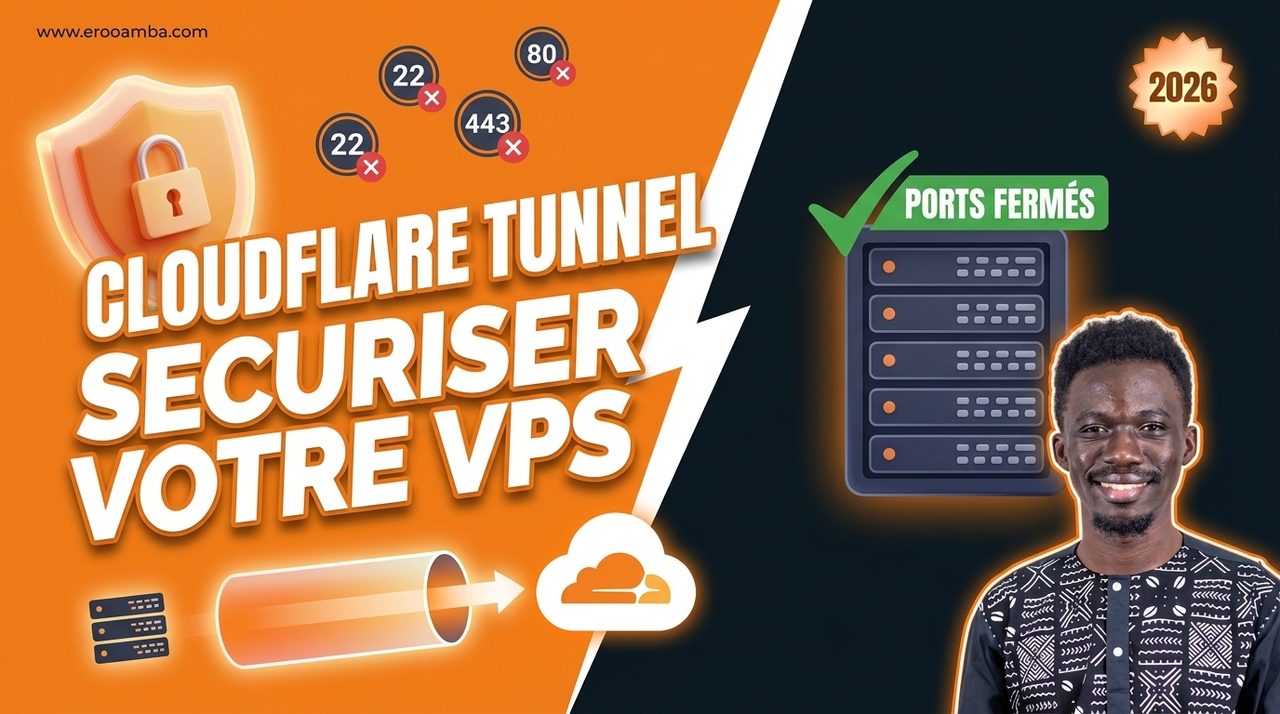 Cloudflare Tunnel : sécuriser son VPS en fermant tous les ports (Guide 2026)