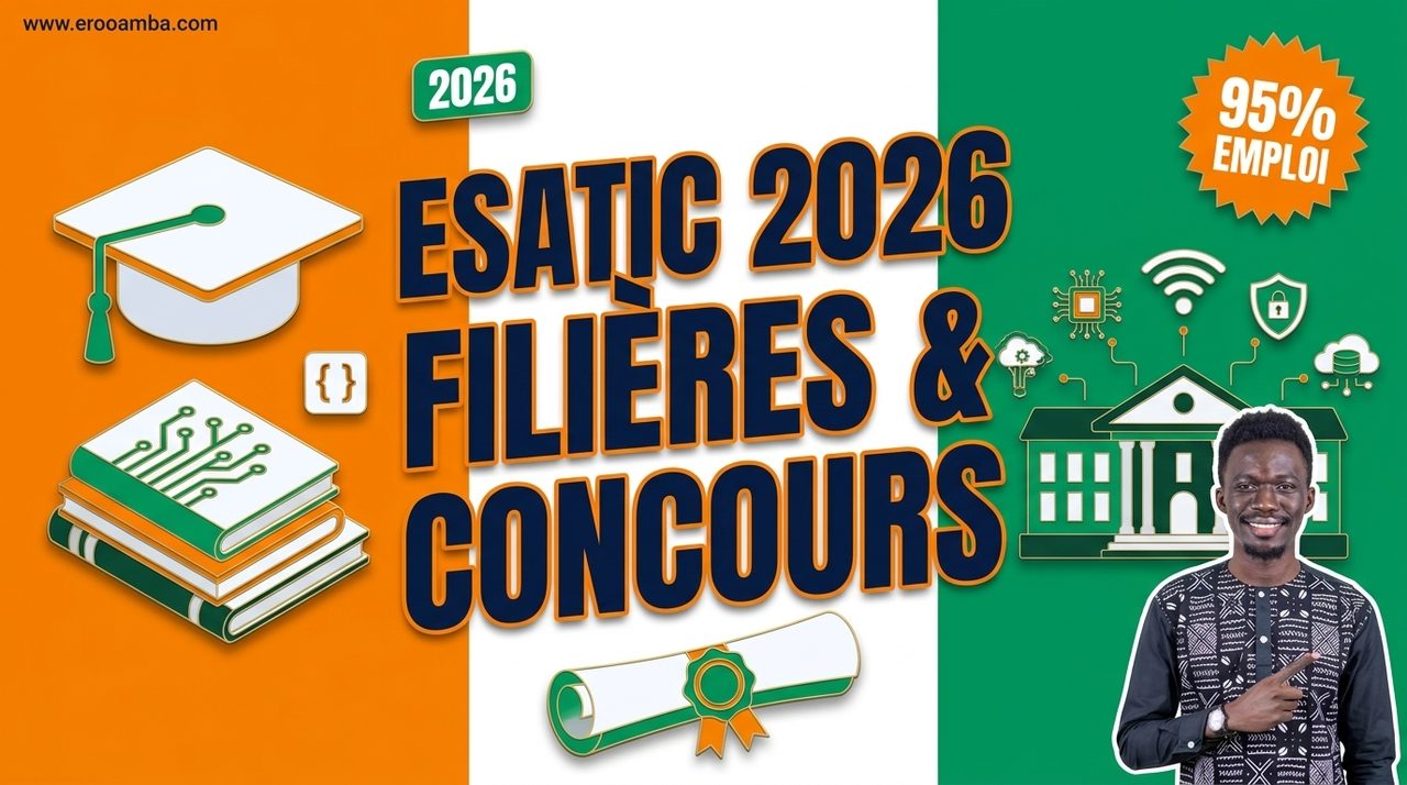 ESATIC 2026 : toutes les filières, le concours, et comment intégrer la meilleure école TIC de Côte d'Ivoire