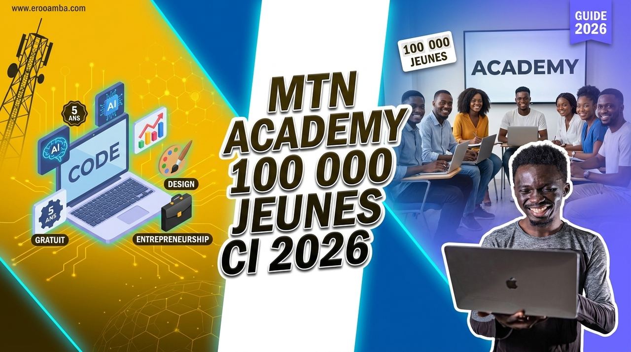 Formations Numériques Gratuites en Côte d'Ivoire 2026 : MTN Academy vs ALX vs Orange Digital Academy vs ANSUT (Comparatif)