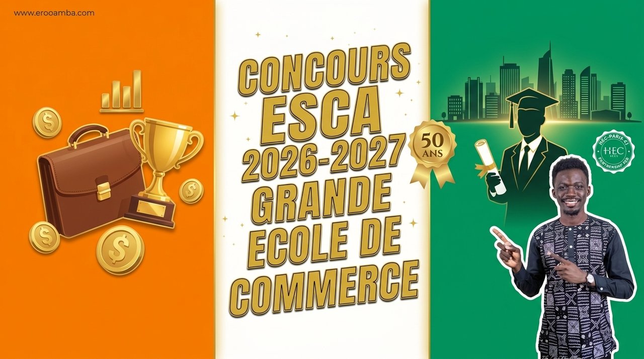 Concours ESCA Abidjan 2026-2027 : dates, admission via l'INP-HB et voie directe