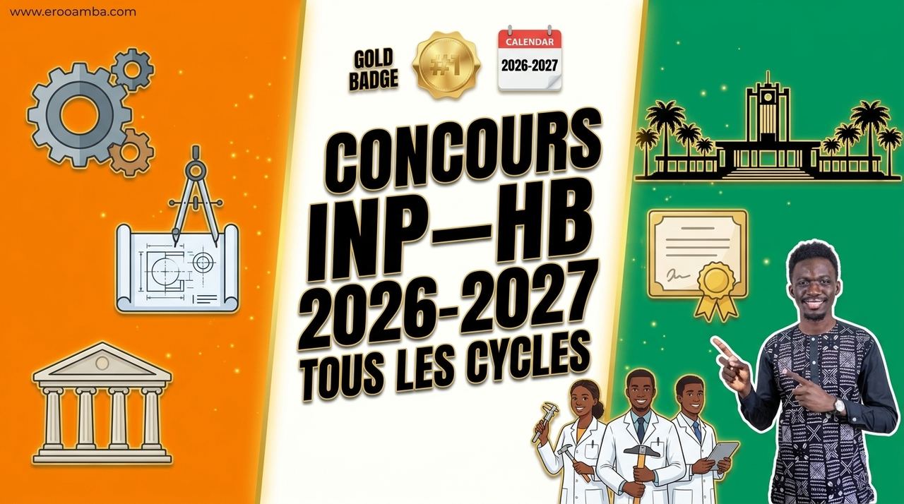 Concours INP-HB 2026-2027 : toutes les dates par cycle (BAC/BT, CPGE, DTS, Ingénieur, CAE)