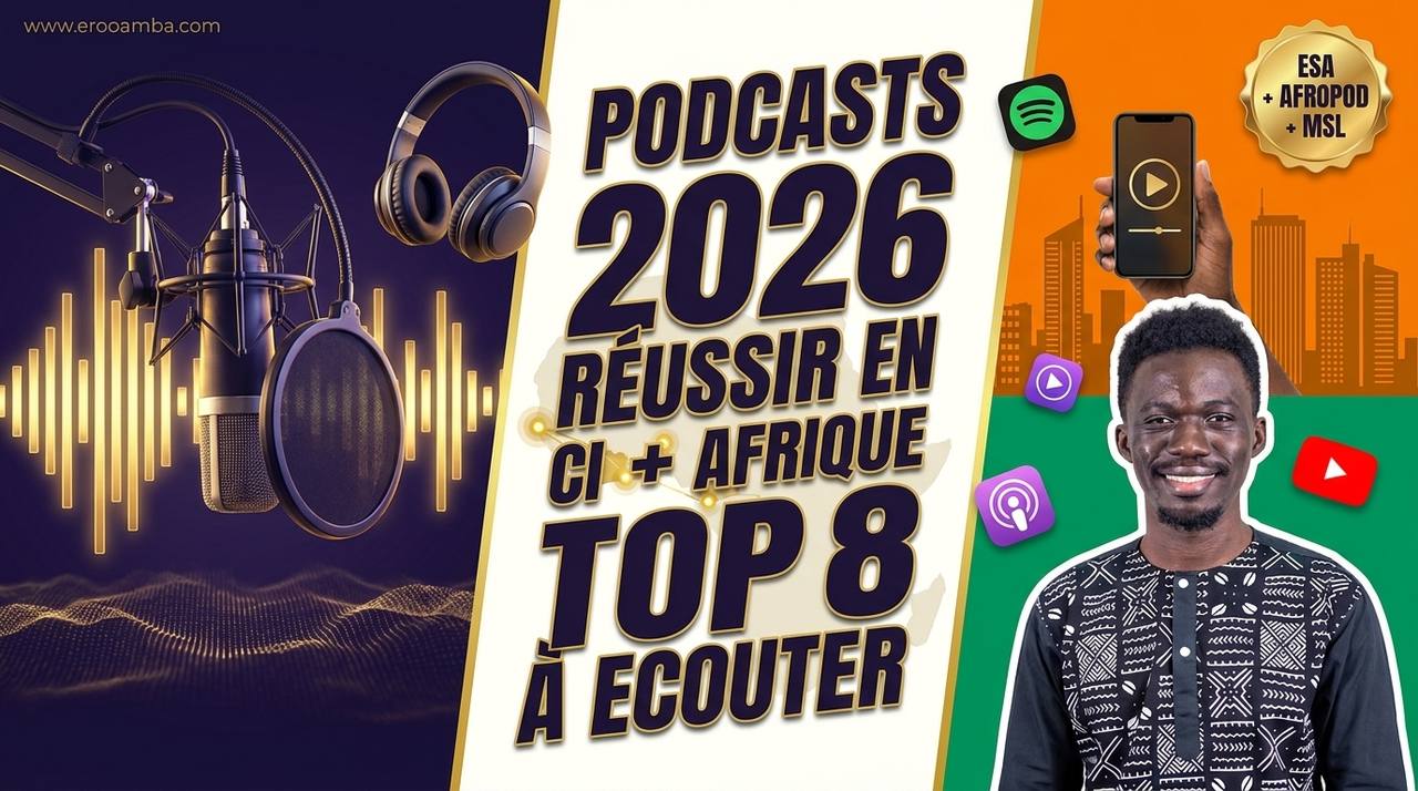 Meilleurs Podcasts à Suivre en 2026 pour Réussir en Côte d'Ivoire et en Afrique (Guide Entrepreneurs)