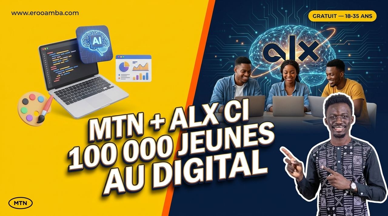MTN Academy et ALX Côte d'Ivoire 2026 : 100 000 jeunes formés gratuitement au numérique en 5 ans