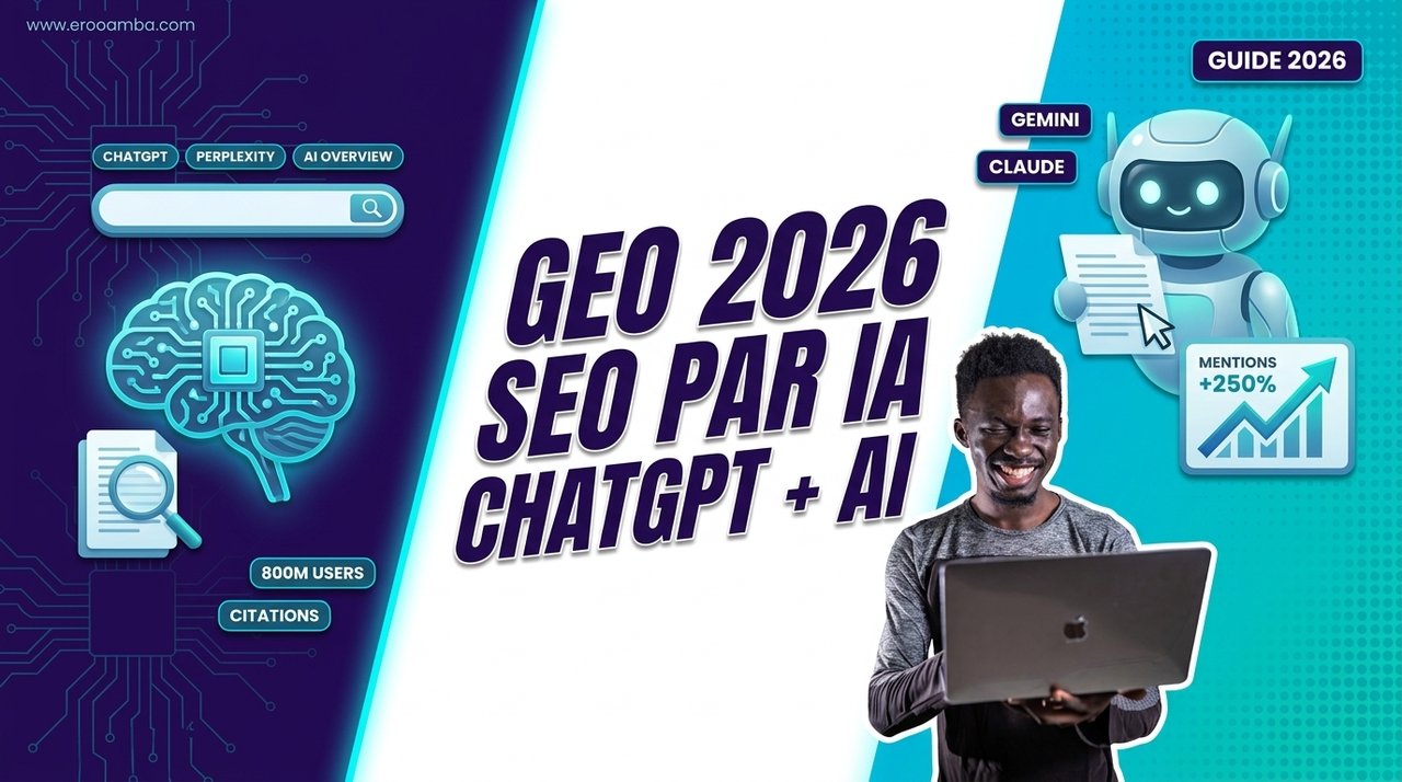 GEO 2026 : Comment Faire du Référencement par IA (Guide Generative Engine Optimization pour ChatGPT, Perplexity, Google AI Overview, Gemini, Claude)
