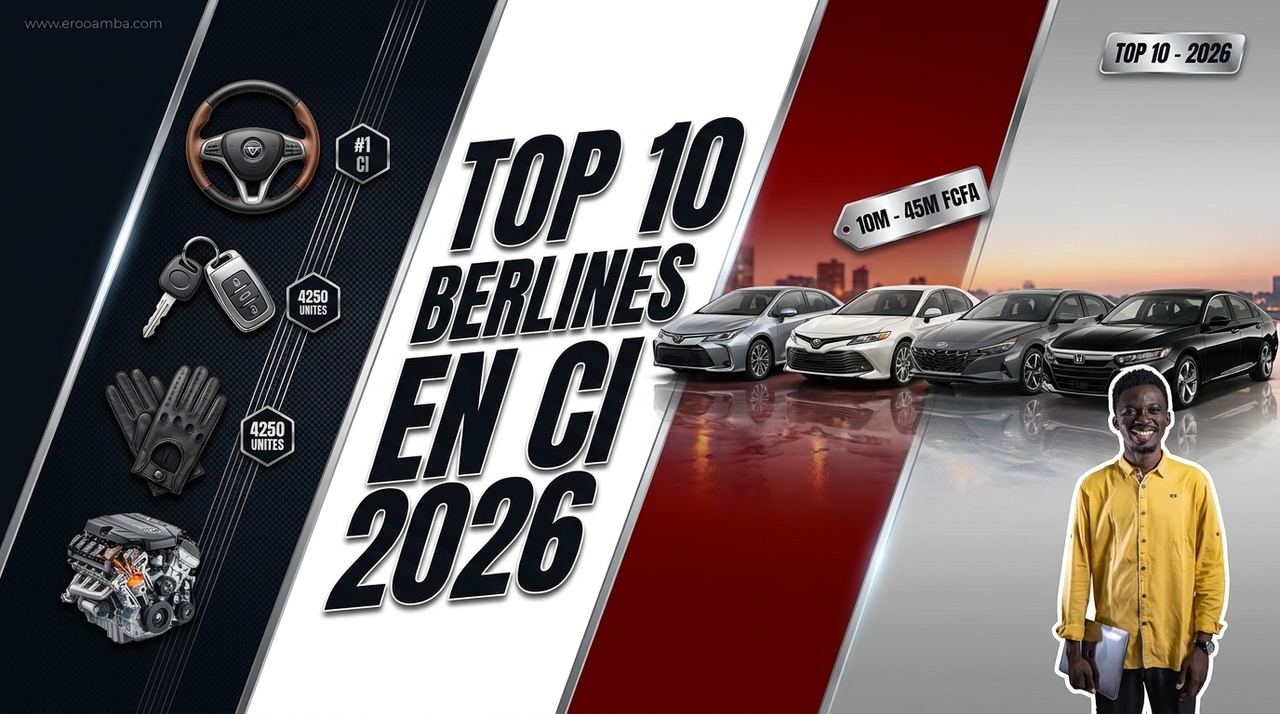 Les Meilleures Berlines en Côte d'Ivoire en 2026 : Top 10 (Corolla, Camry, Elantra, Accord…)