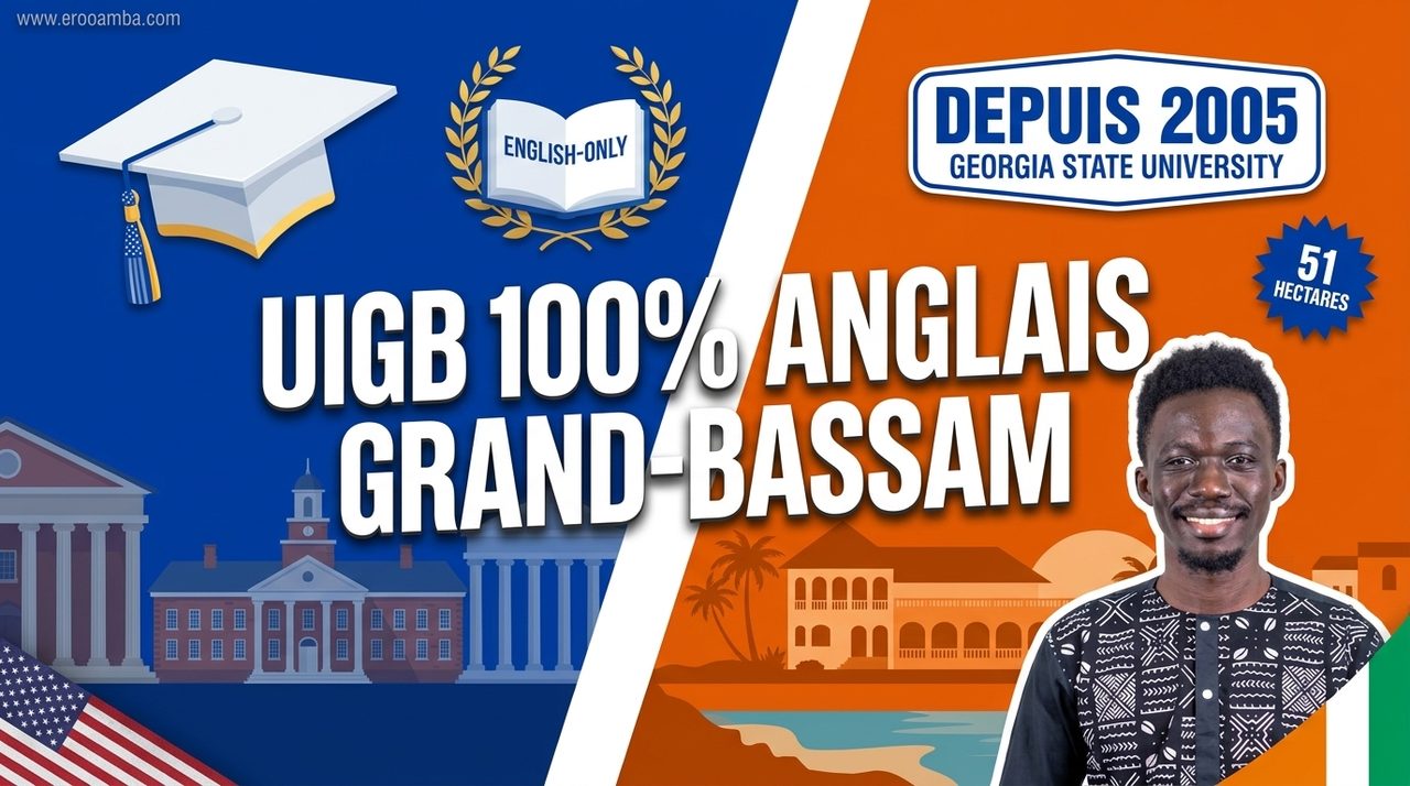 Université Internationale de Grand-Bassam (UIGB / IUGB) 2026 : la seule université américaine de Côte d'Ivoire, un campus de 51 hectares, un diplôme 100 % en anglais
