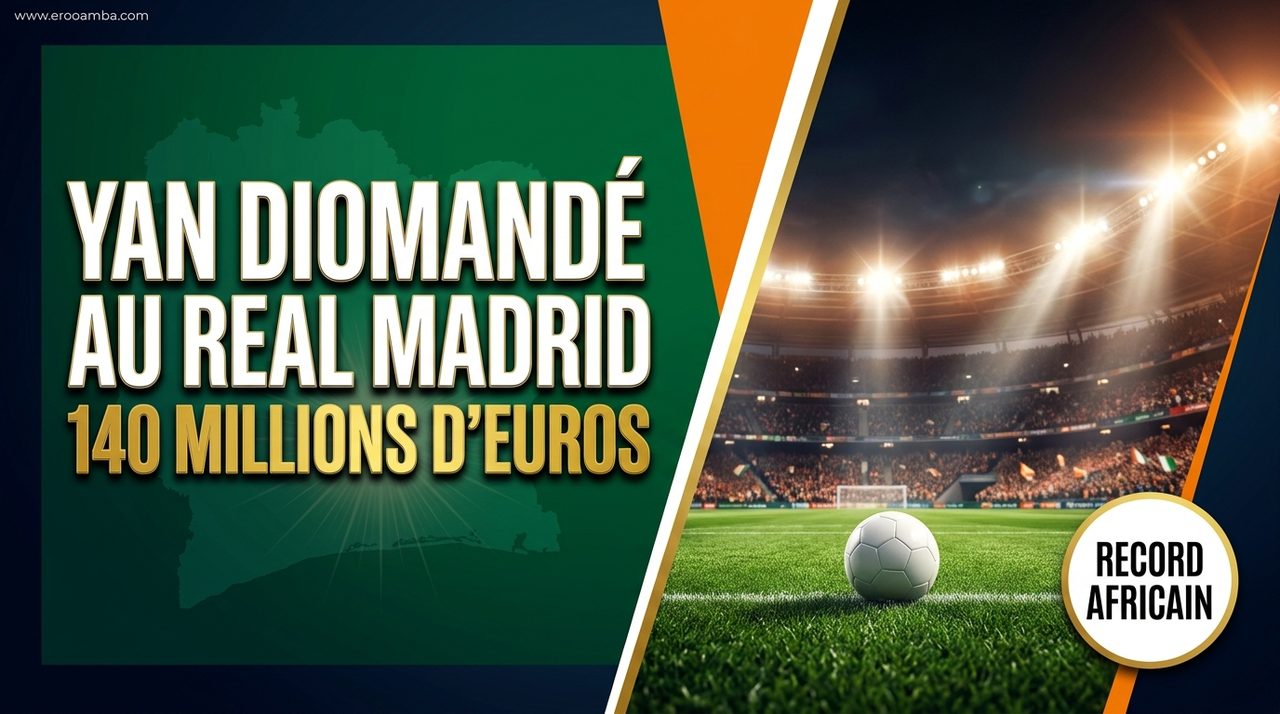 Yan Diomandé au Real Madrid : 140 M€, l'Ivoirien de 19 ans devient le joueur africain le plus cher de l'histoire