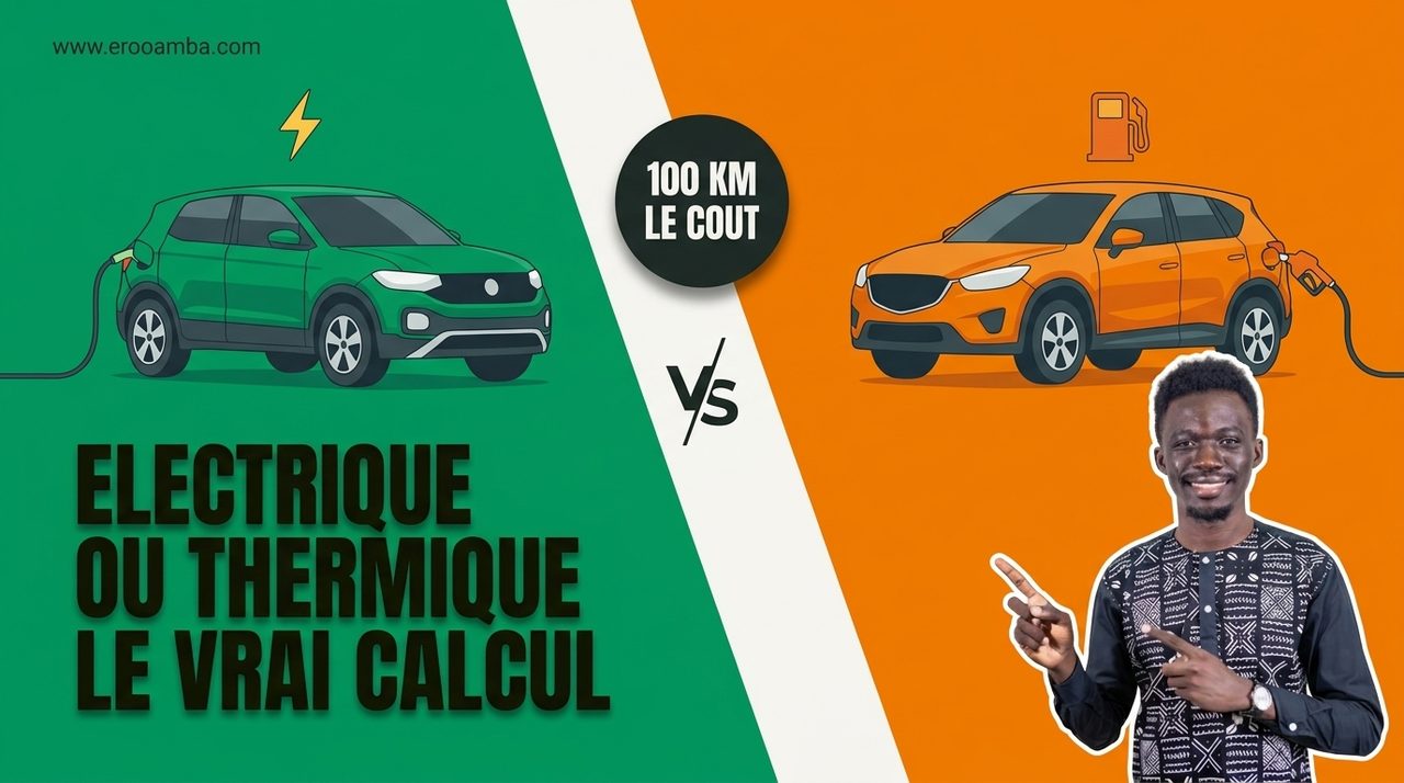 Voiture Électrique ou Thermique en Côte d'Ivoire 2026 : le Vrai Calcul au Kilomètre, et Pourquoi Aucune Exonération Fiscale n'Existe Encore